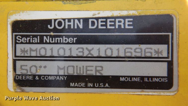 image for item MU9593 John Deere 322  lawn mower