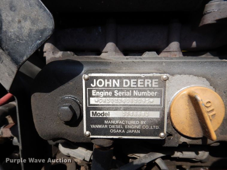 image for item MU9593 John Deere 322  lawn mower