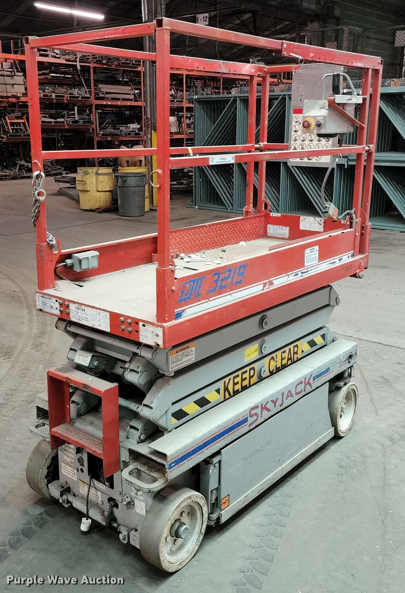 Skyjack SJII 3219 scissor lift in Kansas City, MO Item KF9032 sold
