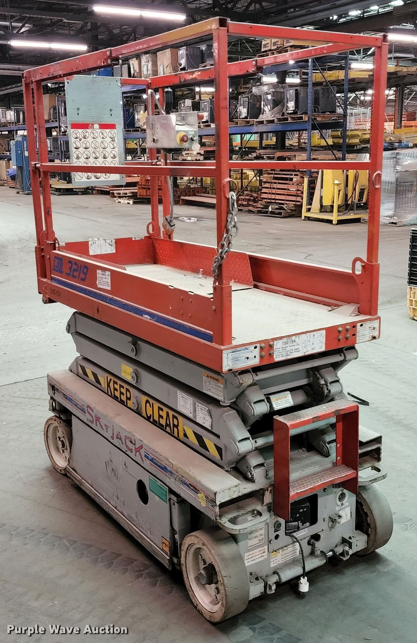 Skyjack SJII 3219 scissor lift in Kansas City, MO Item KF9032 sold