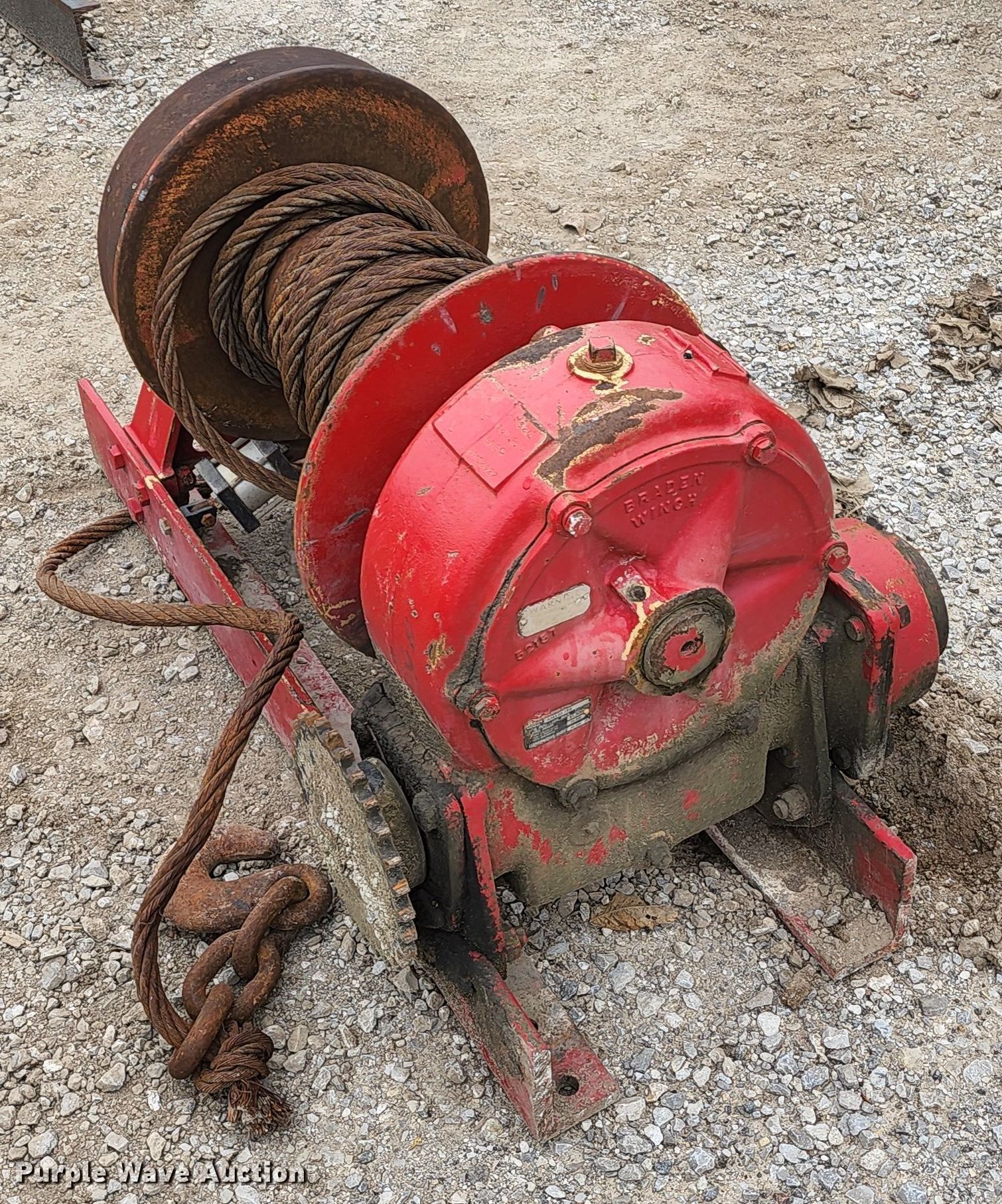 Braden AMS2018B winch in Pleasant Hill, MO Item KF9171 sold Purple