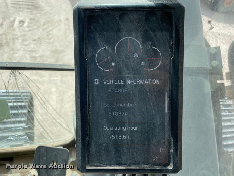 image for item DJ5141 2015 Volvo EC480EL  excavator