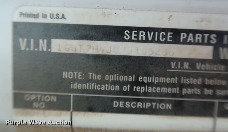 image for item DK3694 1993 Chevrolet Kodiak C6500  dump truck