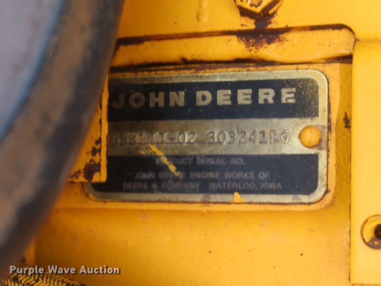 image for item DK3703 1978 John Deere 770  motor grader