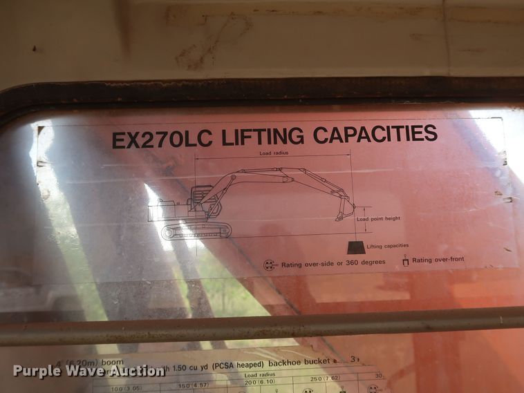 image for item DK3727 1990 Hitachi EX270LC  excavator