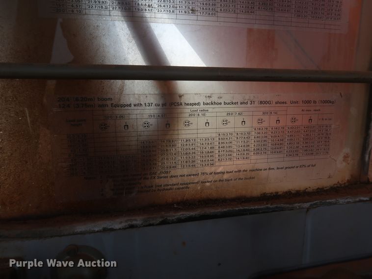 image for item DK3727 1990 Hitachi EX270LC  excavator