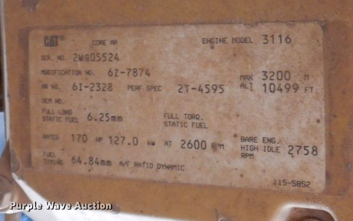 image for item DL3751 1996 Delta DT150C  cable plow