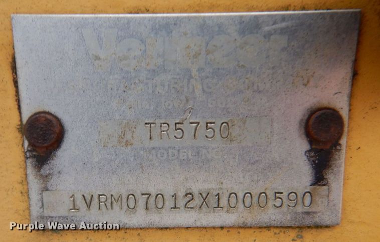 image for item DM6156 1999 Vermeer V5750  trencher