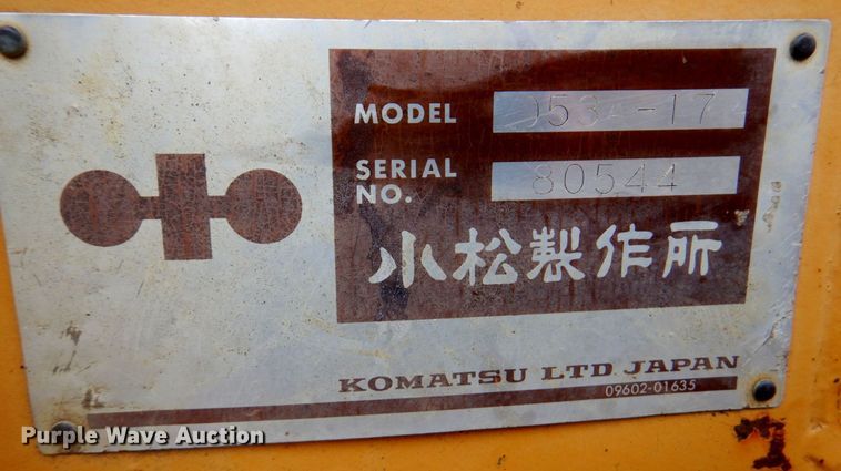 image for item DM6157 Komatsu D53A-17  dozer