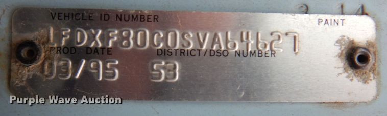 image for item DM6162 1995 Ford F800  dump truck