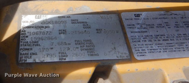 image for item DN7390 1995 GMC TopKick C6500  chipper truck