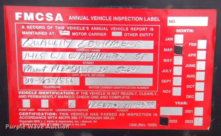 image for item DP5458 2001 Econoline  dump trailer