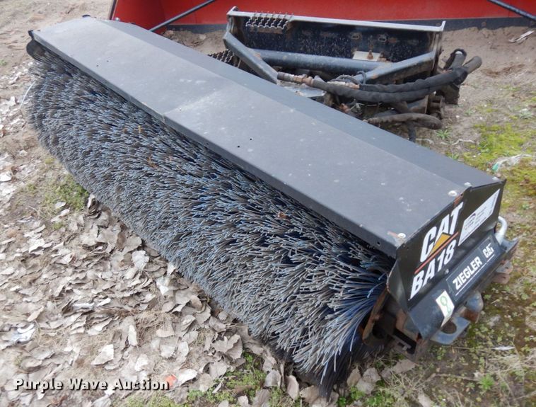 Caterpillar BA18 skid steer broom in Shakopee, MN Item DR0351 sold