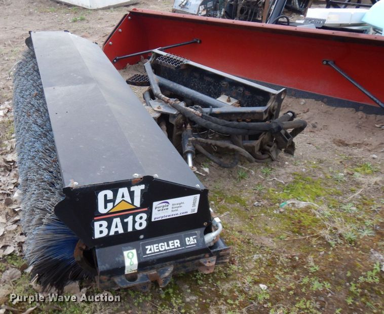 image for item DR0351 Caterpillar BA18  skid steer broom