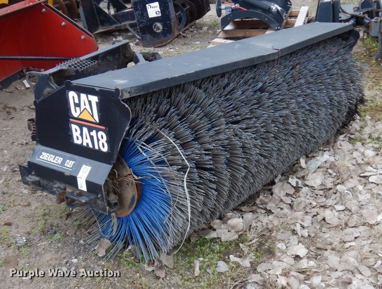 image for item DR0351 Caterpillar BA18  skid steer broom