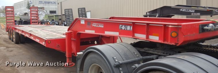 image for item DR0363 2016 Felling FT-80-3NNHX  equipment trailer