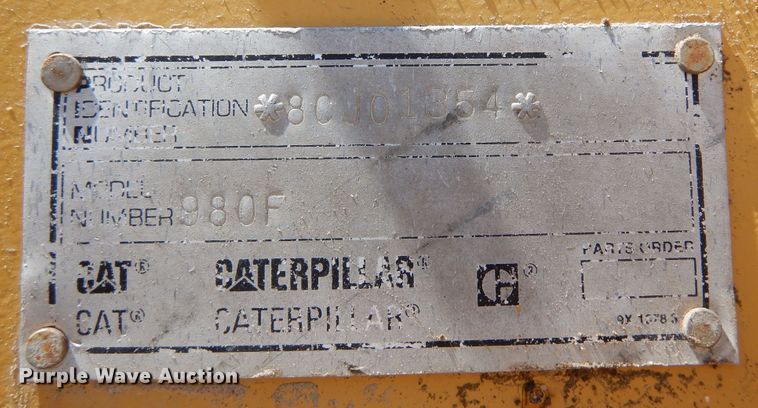 image for item DR1174 1994 Caterpillar 980F  wheel loader