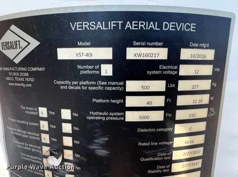 image for item DR1479 2017 Dodge Ram 5500HD  bucket truck