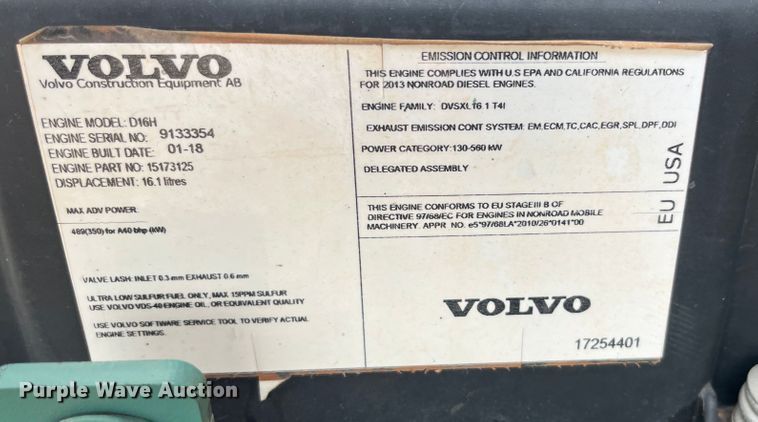 image for item DS7050 2011 Volvo A40F  haul truck