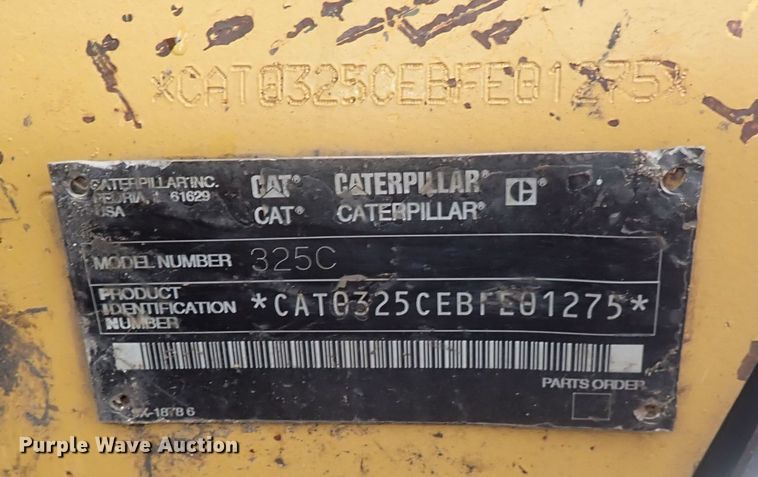 image for item DS7061 2004 Caterpillar 325CL  excavator