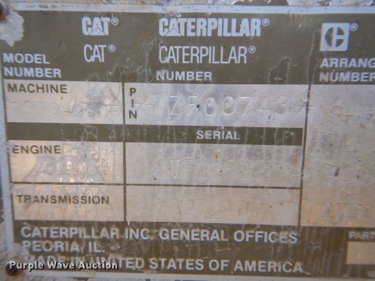 image for item EV9380 1991 Caterpillar 950F  wheel loader