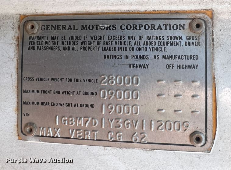 image for item HL9022 1986 Chevrolet C70  crane truck