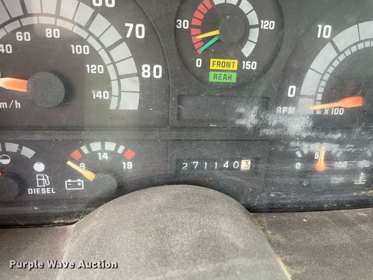 image for item JC9864 1990 GMC C6000  truck with Vermeer tree spade