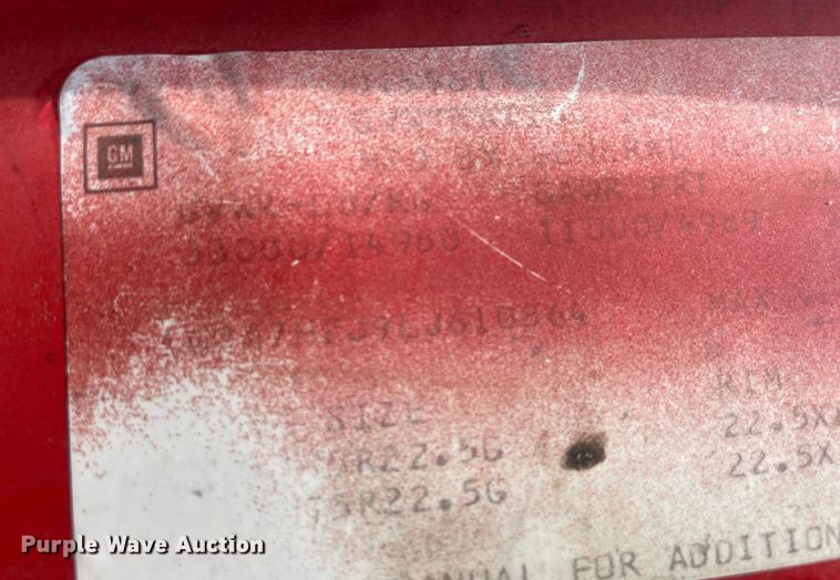 image for item JC9864 1990 GMC C6000  truck with Vermeer tree spade