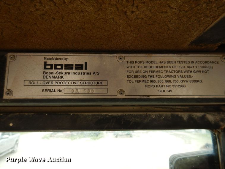 image for item JH9857 1999 Fermec Turbo  backhoe