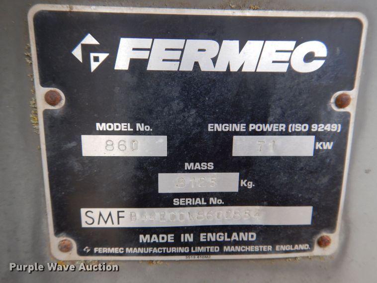 image for item JH9857 1999 Fermec Turbo  backhoe