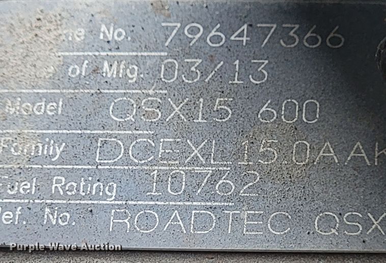 image for item JL9582 2013 Roadtec RX600E  milling machine