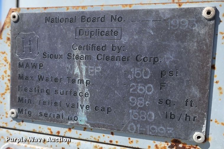 image for item KC9479 Sioux M-1  water heater