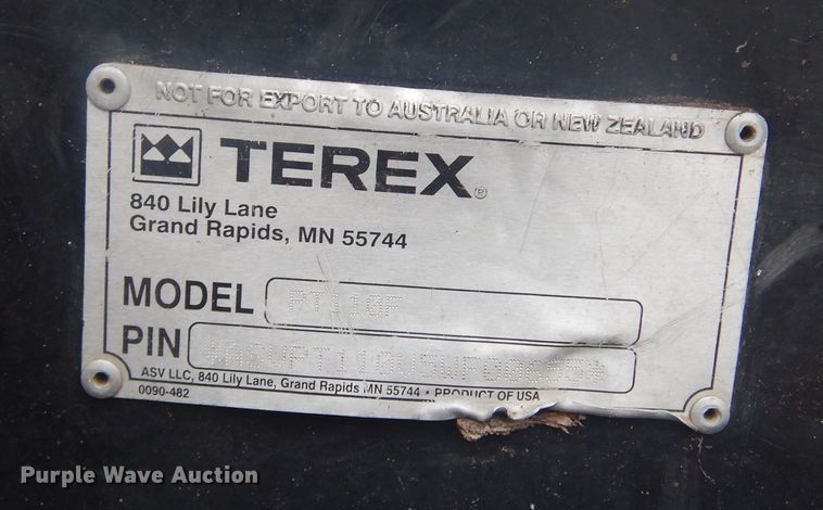 image for item KS9916 Terex PT110F  tracked skid steer loader