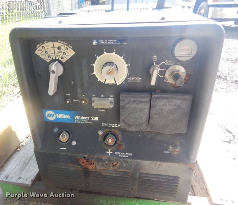 image for item KS9928 Miller Wildcat 200  welder/generator