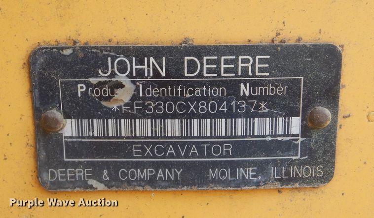 image for item KS9929 2005 John Deere 330C LC  excavator