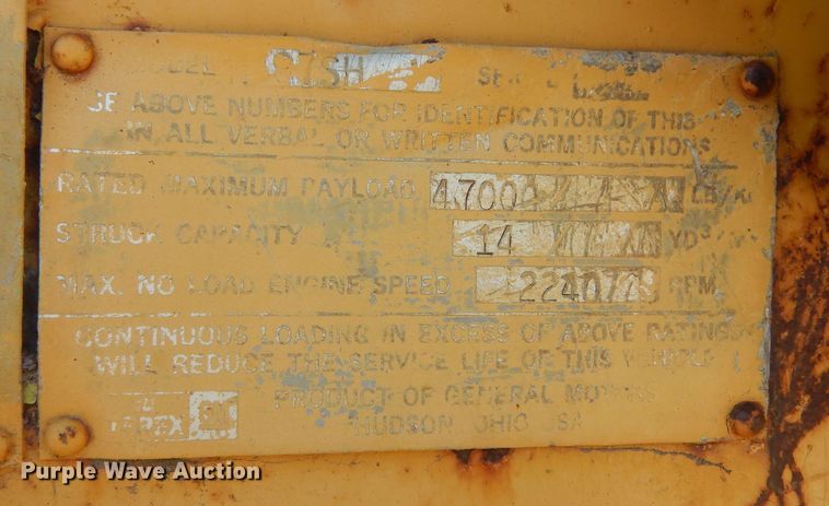 image for item KS9949 Terex TS-14B  conventional scraper