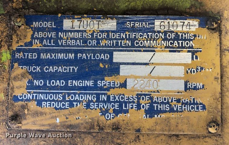 image for item KS9949 Terex TS-14B  conventional scraper