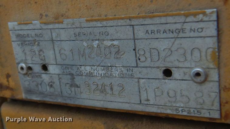 image for item KS9950 1975 Caterpillar 12G  motor grader