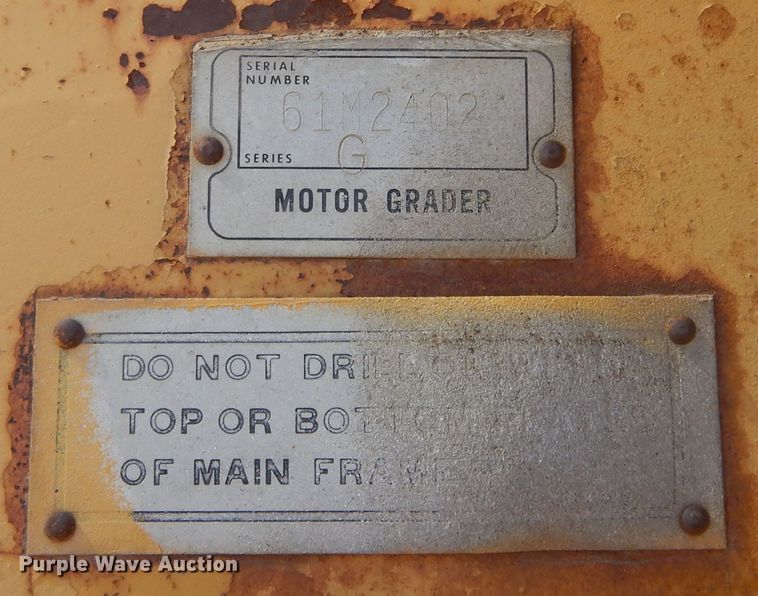 image for item KS9950 1975 Caterpillar 12G  motor grader