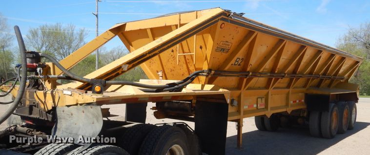 image for item KS9951 1986 Trail King OLB-339  live bottom trailer