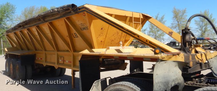 image for item KS9951 1986 Trail King OLB-339  live bottom trailer