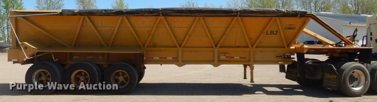image for item KS9951 1986 Trail King OLB-339  live bottom trailer