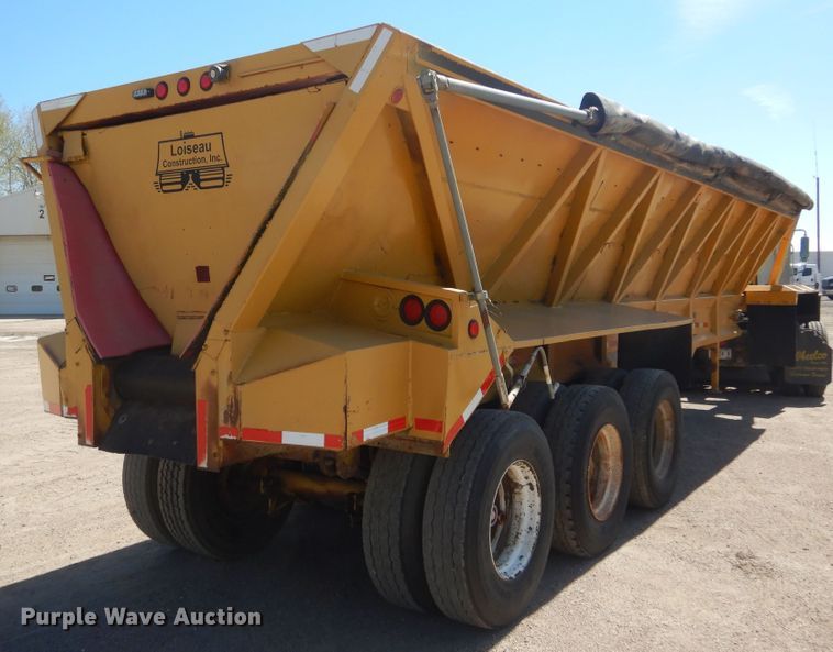 image for item KS9951 1986 Trail King OLB-339  live bottom trailer