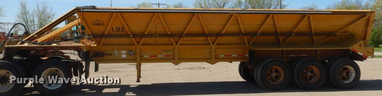 image for item KS9951 1986 Trail King OLB-339  live bottom trailer