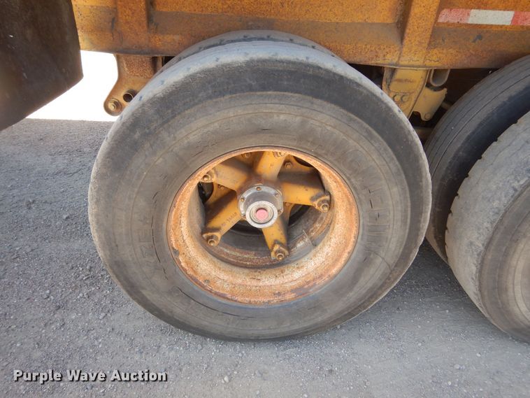 image for item KS9951 1986 Trail King OLB-339  live bottom trailer