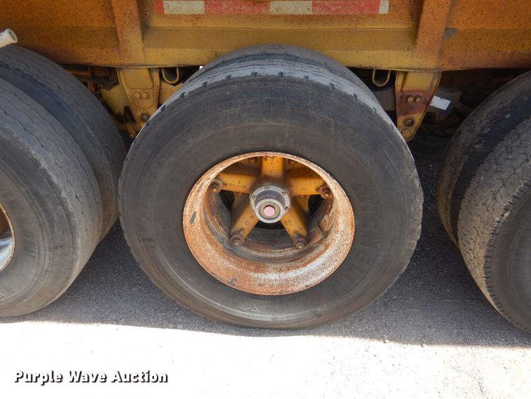 image for item KS9951 1986 Trail King OLB-339  live bottom trailer