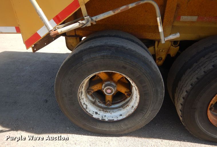 image for item KS9951 1986 Trail King OLB-339  live bottom trailer