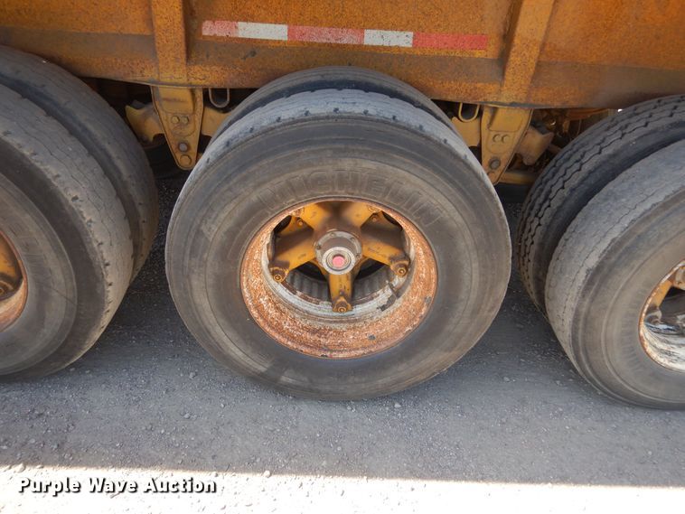 image for item KS9951 1986 Trail King OLB-339  live bottom trailer