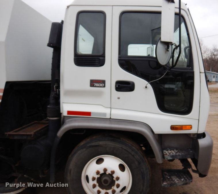 image for item MF9556 1998 GMC T7500  street sweeper truck