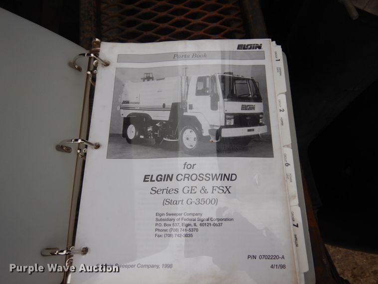 image for item MF9556 1998 GMC T7500  street sweeper truck